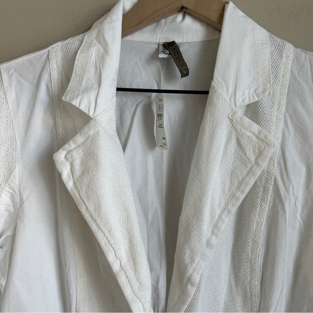 XCVI White Utility Jacket Women’s Large NWT - Picture 5 of 9